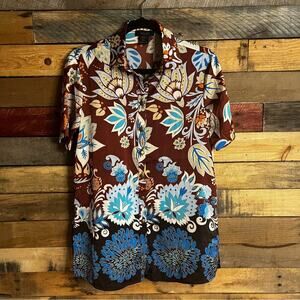 Rachel Zoe Floral Button Up‎ Shirt Dress Size XS